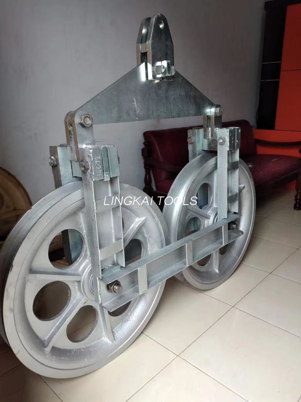 একক কন্ডাক্টর ট্যান্ডেম শেভস স্ট্রিংিং ব্লক পাওয়ার লাইন নির্মাণের জন্য