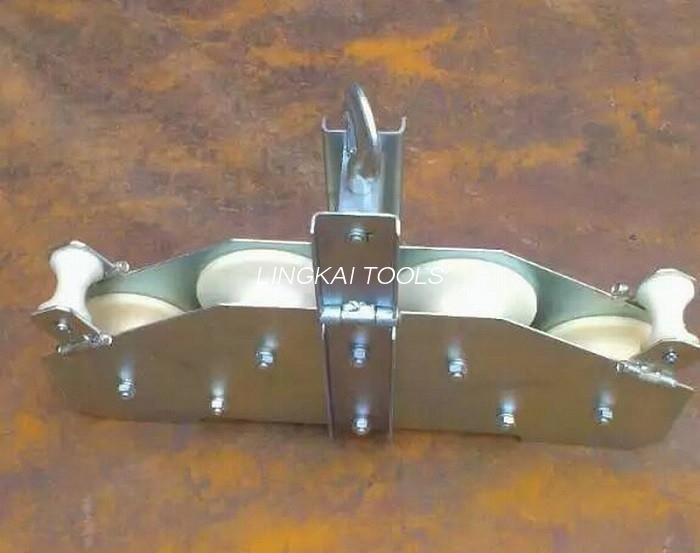 R570 মিমি অপটিক্যাল ফাইবার কেবল টুলস 10KN OPGW ফোর শেভস কম্বাইন্ড ব্লক