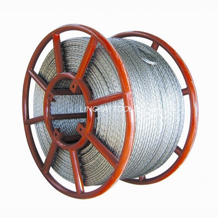 স্ট্রিংিং 800 Kv ট্রান্সমিশন লাইনের জন্য 26mm অ্যান্টি টুইস্টিং ব্রেইডেড স্টিল তারের দড়ি